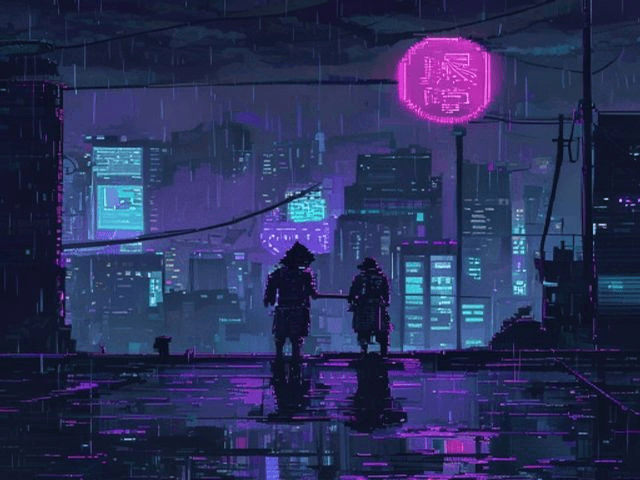 Cyberpunk samurai (SNES + cyberpunk)
